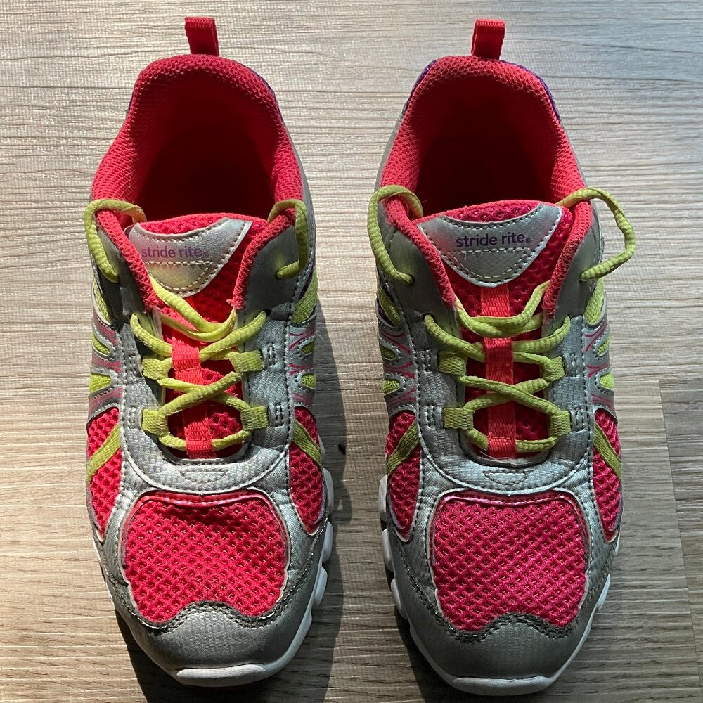 Stride Rite Girls Propel 2 Pink/Purple Lace Sneaker Size: 2.5 - Picture 2 of 7